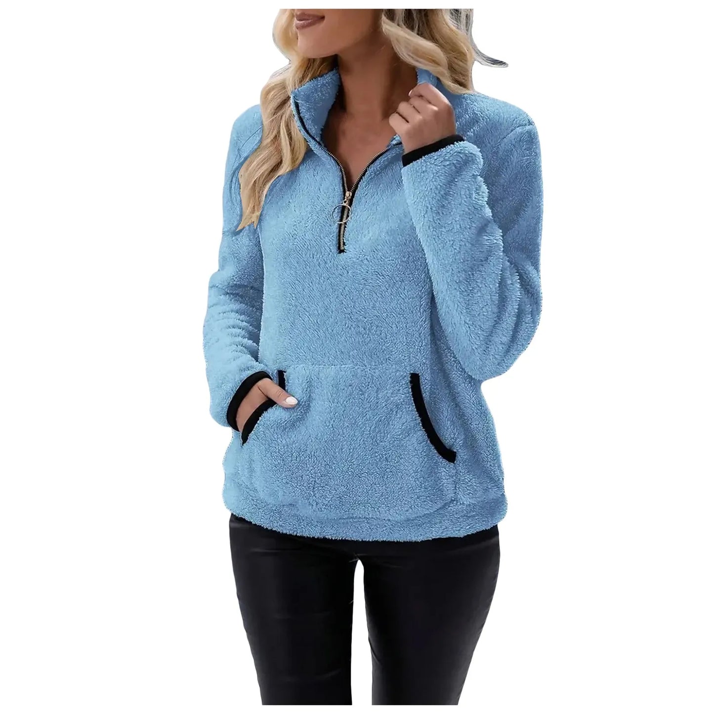 Cozy Zest Half-Zip Wool Pullover