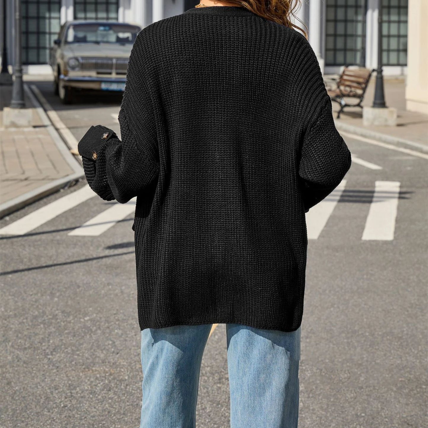 Y2K V-Neck Button Cardigan