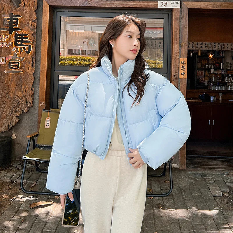 Snow Petal Short Padded Winter Jacket