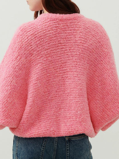 Cozy Vibe Fuzzy Button-Up Cardigan