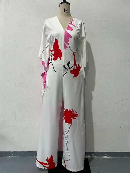 Vera Bloom Wide-Leg Office Jumpsuit