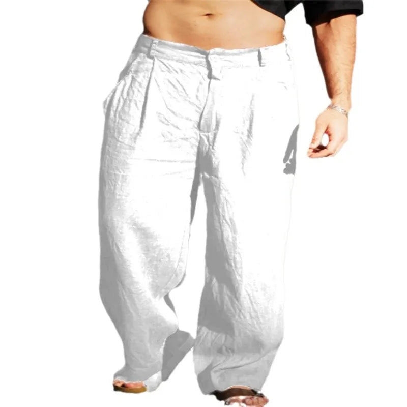 AirWeave Pleated Linen Jogger Pants