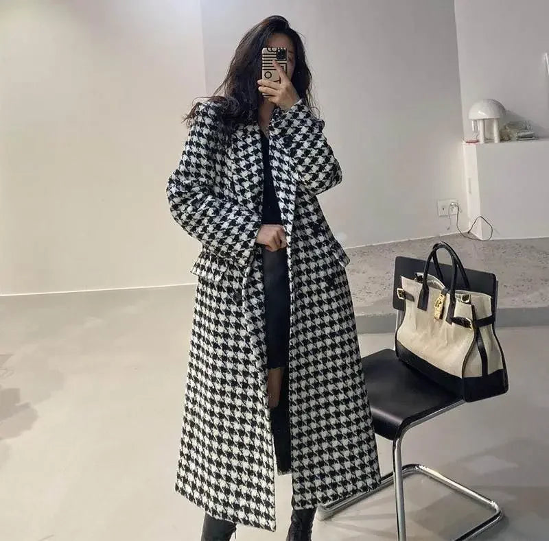 Heritage Check Woolen Overcoat