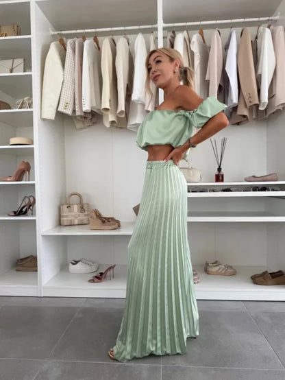 Off-Shoulder Tube Top Set