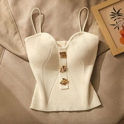 French Style Cross-Knit Camisole