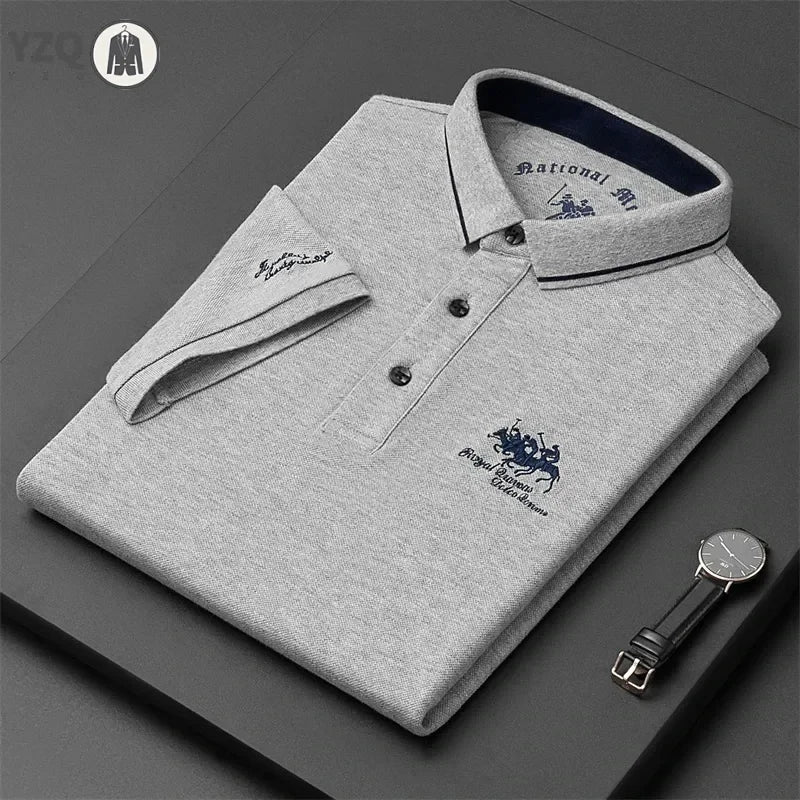 Embroidered Casual Polo Shirt