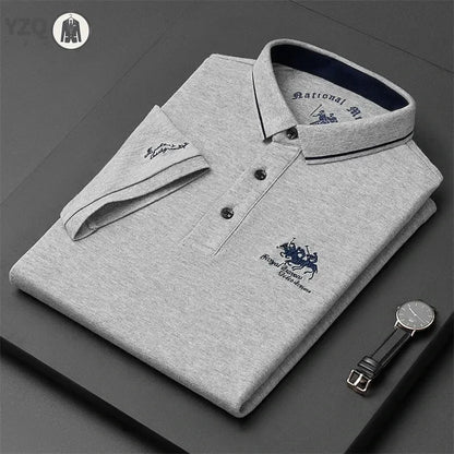 Embroidered Casual Polo Shirt