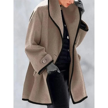 Snow Gleam Cotton Wool Trench Coat