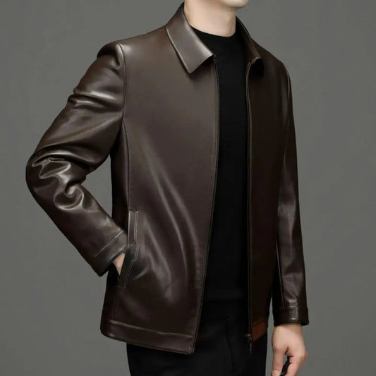 Urban Edge Faux Leather Zip Jacket