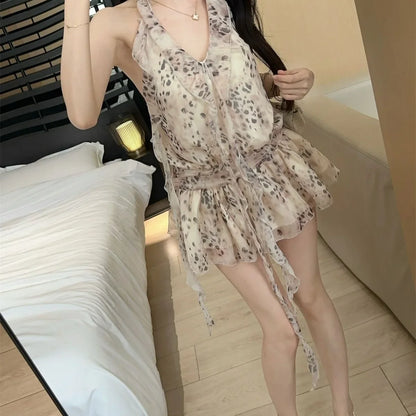 Parisian Muse Leopard Print Blouse
