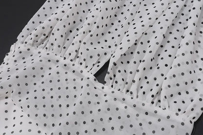 Vintage Charm Polka Dot Dress