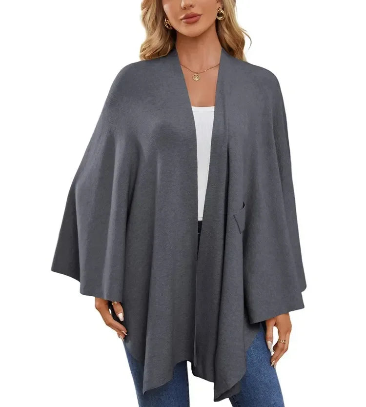 Soft V-Neck Shawl Wrap