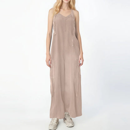 Effortless Charm V-Neck Jumpsuit