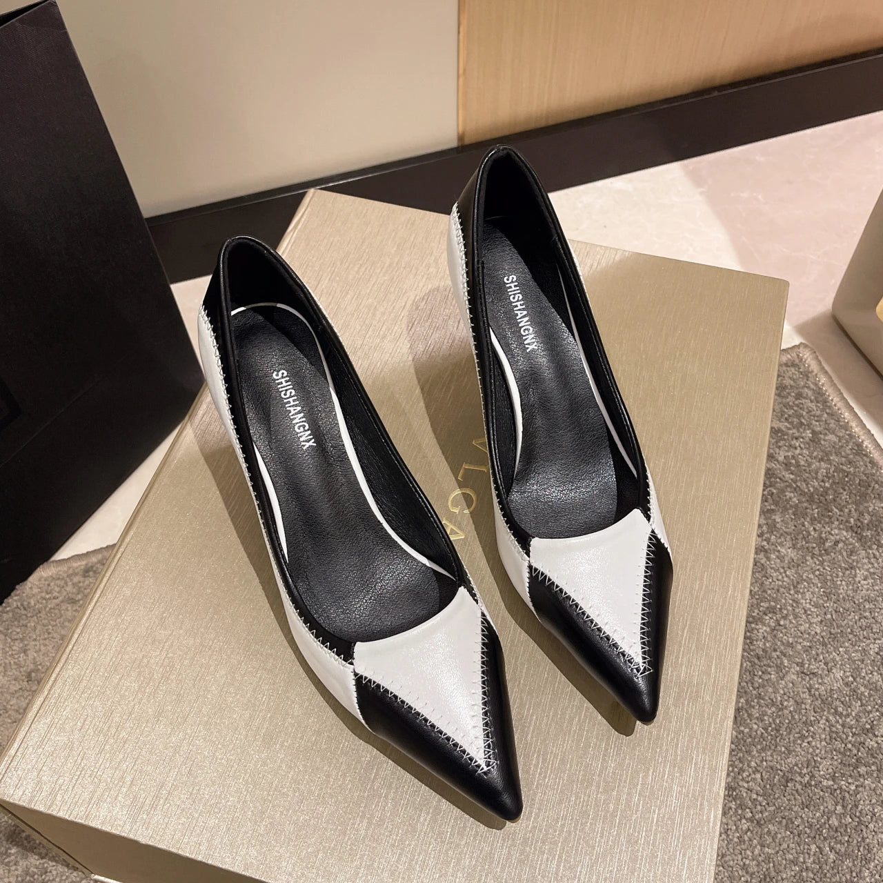 Pointed Toe Stiletto Party Heels