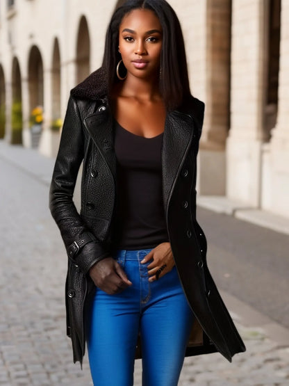 Women’s Black Leather Jacket