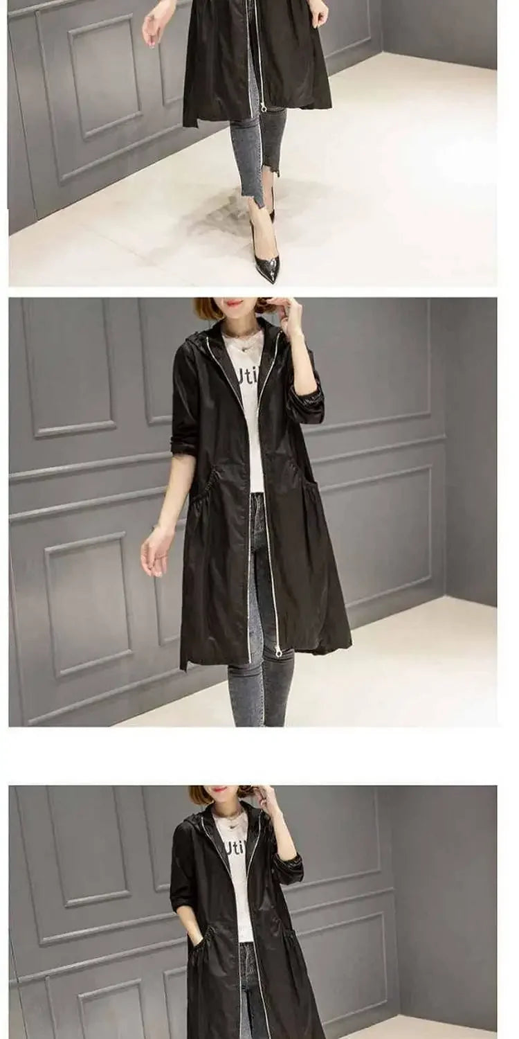 Hooded Slim Fit Trench