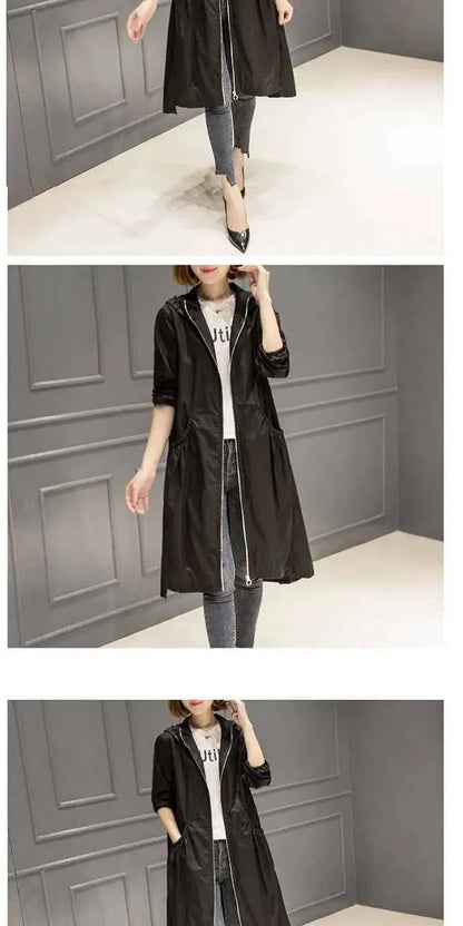 Hooded Slim Fit Trench