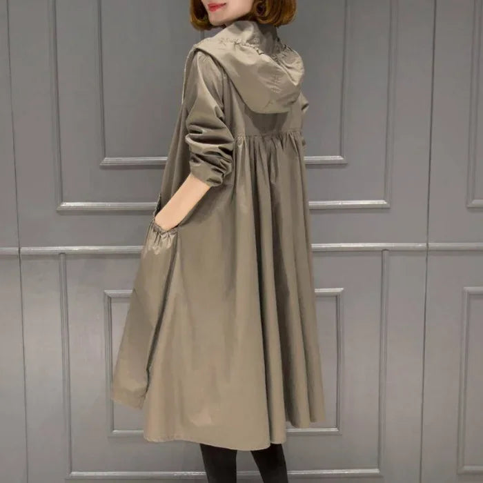 Hooded Slim Fit Trench