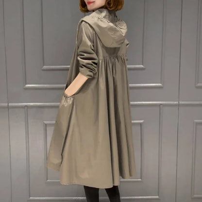 Hooded Slim Fit Trench