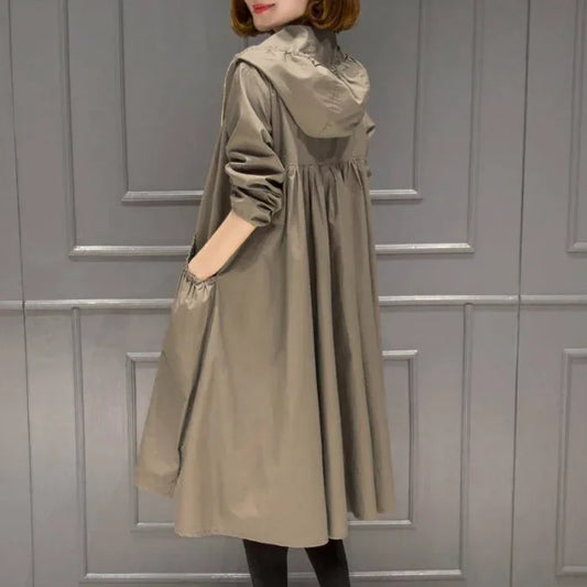 Hooded Slim Fit Trench