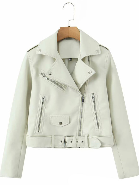 Chic Rider Short PU Leather Jacket
