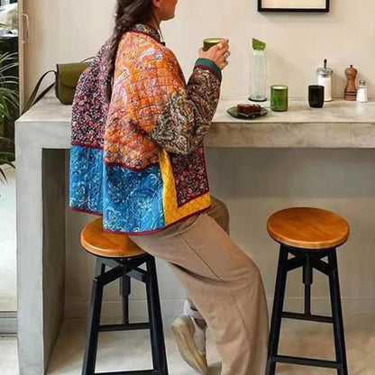 Blossom Muse Patchwork Cotton Jacket