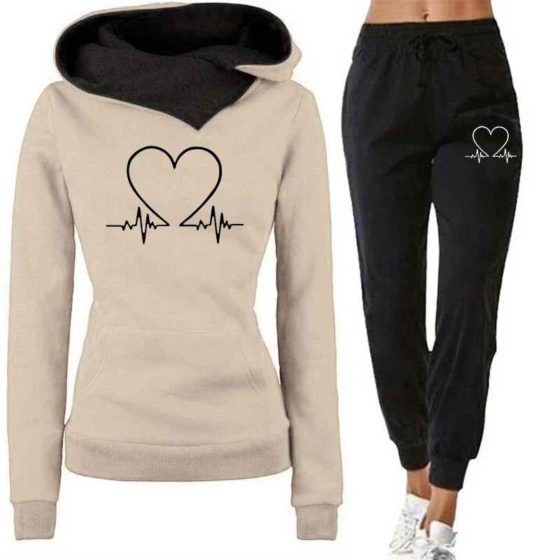 Unisex Printed Hoodie & Pants Set