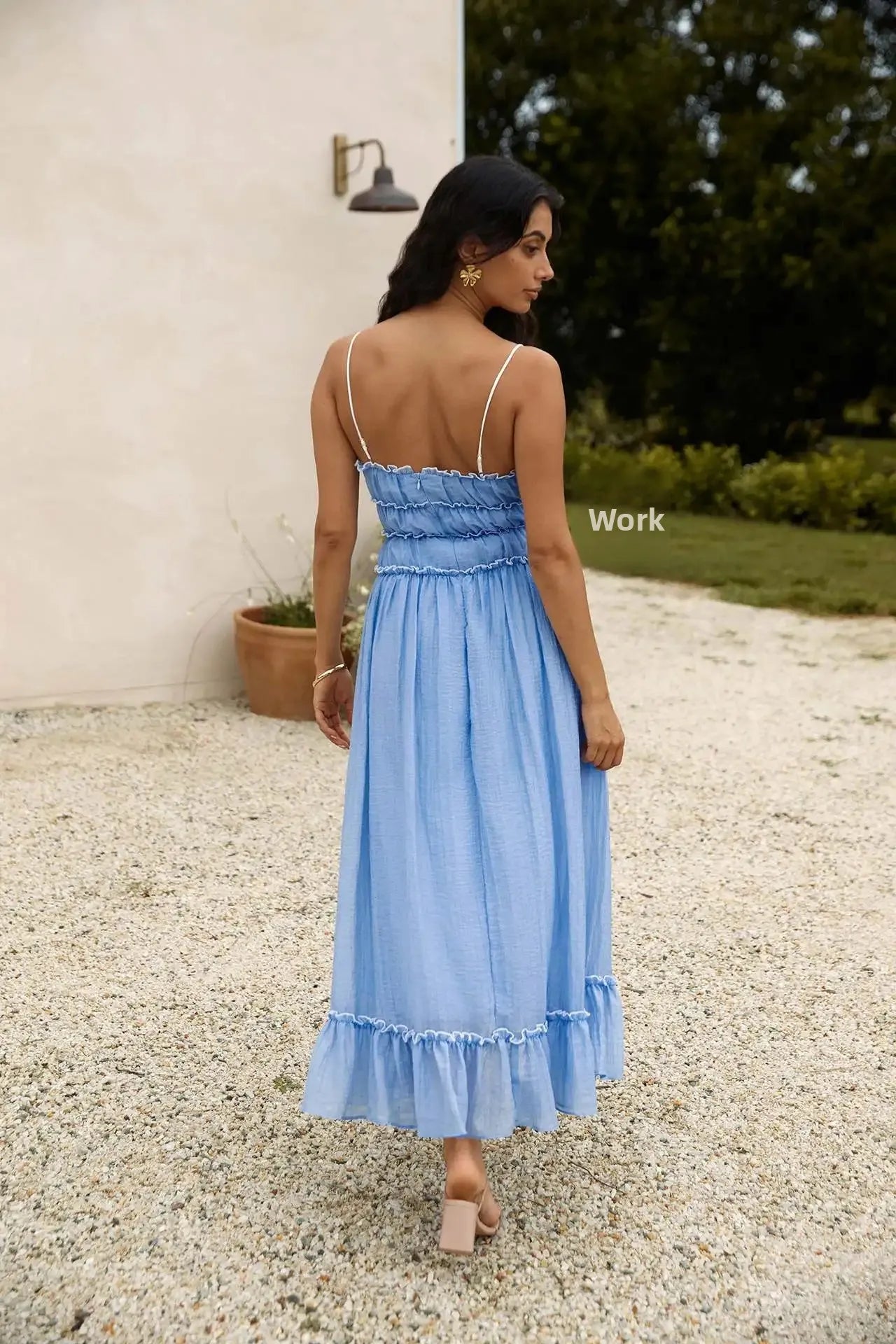 Elegant Slash Neck Holiday Maxi Dress