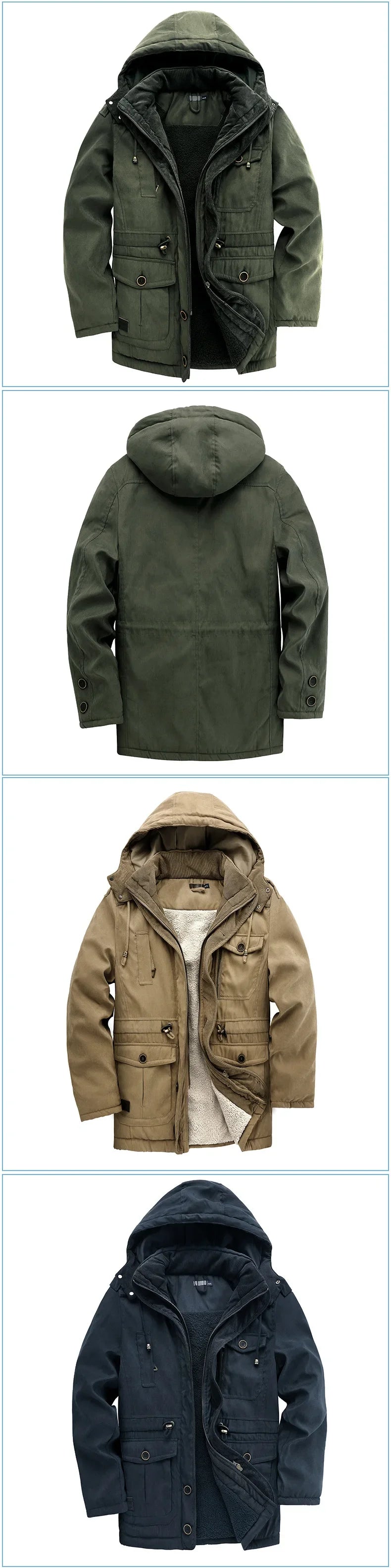 Mountain Trail Hooded Fleece Parka