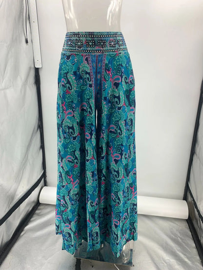 Elegant Floral Vacation Trousers