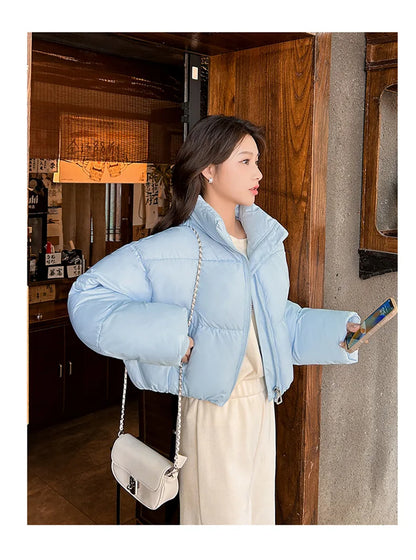 Snow Petal Short Padded Winter Jacket