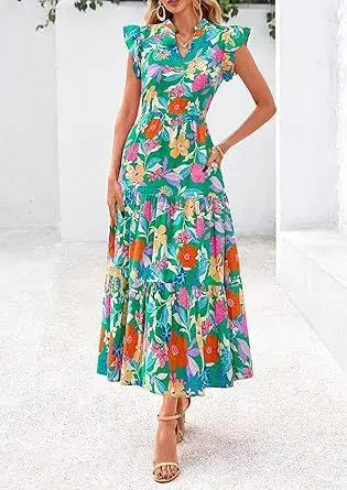 Printed Sleeveless Wide-Leg Jumpsuit