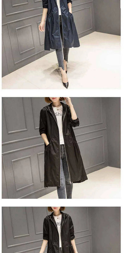 Hooded Slim Fit Trench