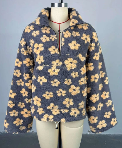 Cozy Zipper Fleece Winter Top