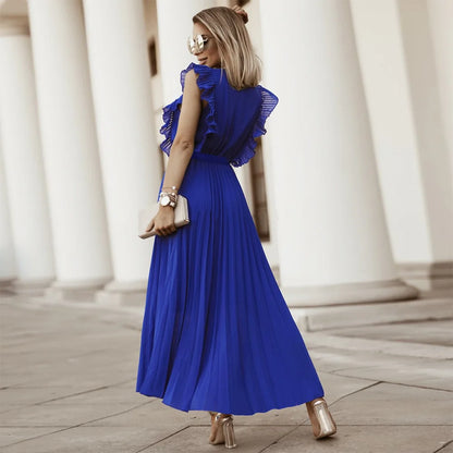 Graceflow Ruffled Chiffon Maxi