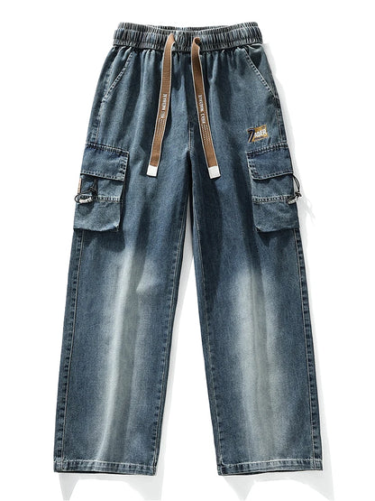 Urban Ease Wide Leg Cargo Jeans