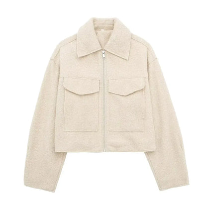 Stylish Grey Zipper Jacket
