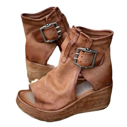 Roman Glow Platform Heel Sandals