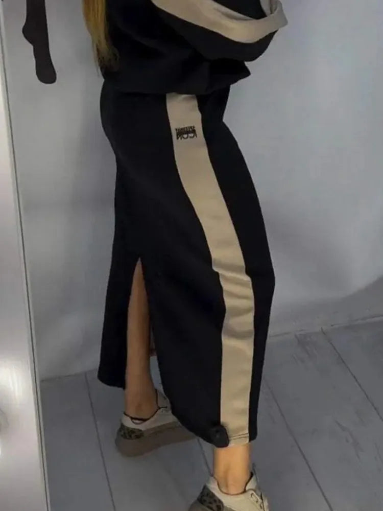 Chroma Ease Colorblock Skirt Set