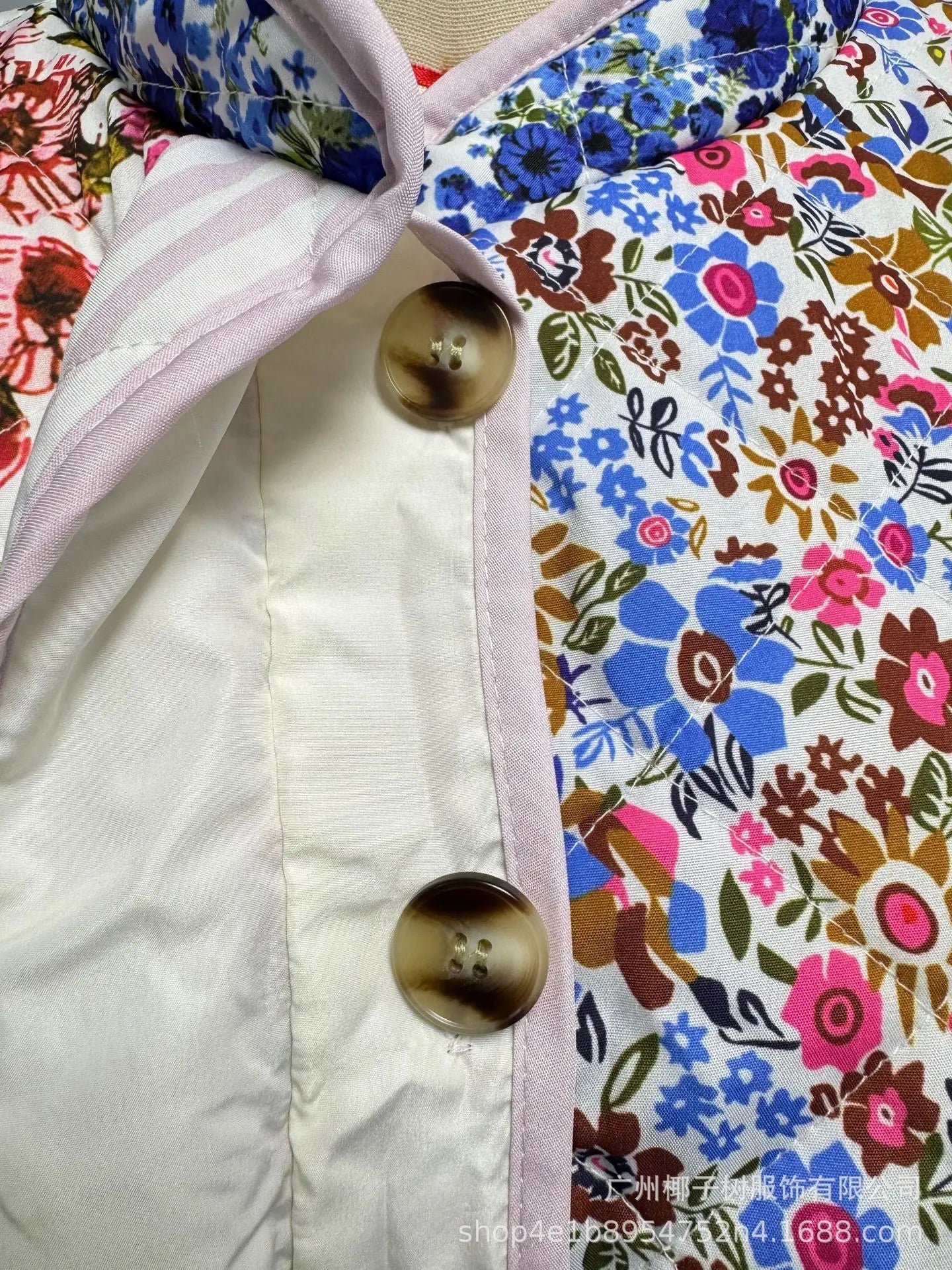 Blossom Muse Patchwork Cotton Jacket