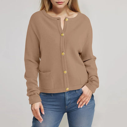 Cozy Button-Down Knit Cardigan