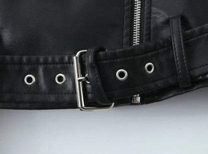 Chic Rider Short PU Leather Jacket