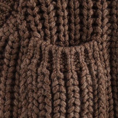 Cozy Chic Knitted Brown Vest