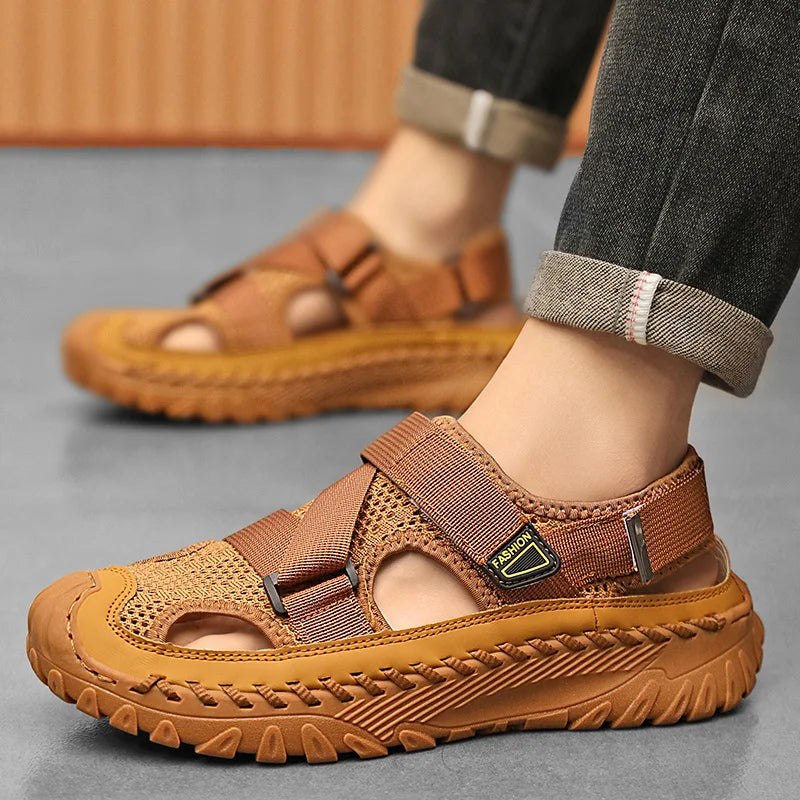 TerraWalk Genuine Leather Men’s Sandals