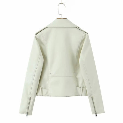 Chic Rider Short PU Leather Jacket