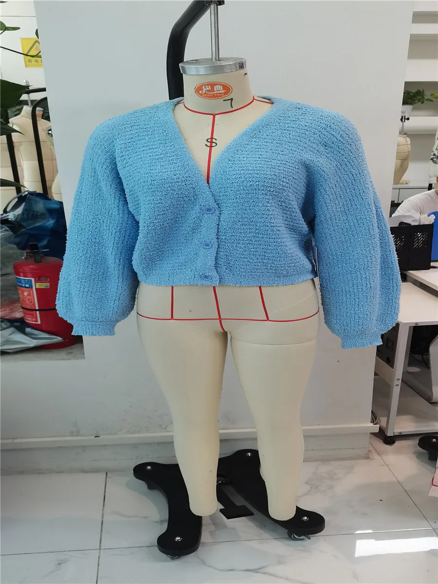 Cozy Vibe Fuzzy Button-Up Cardigan