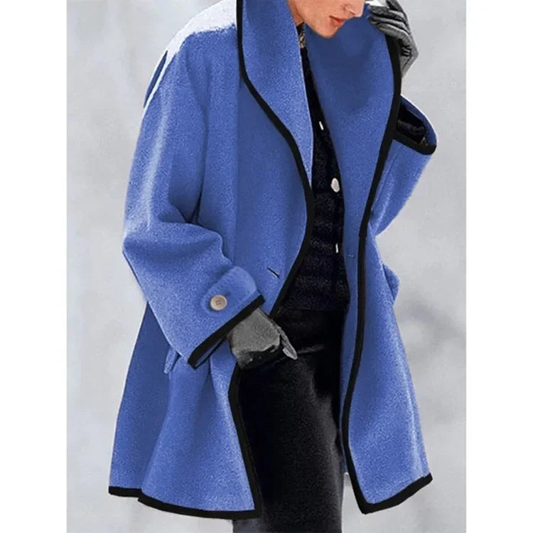 Snow Gleam Cotton Wool Trench Coat