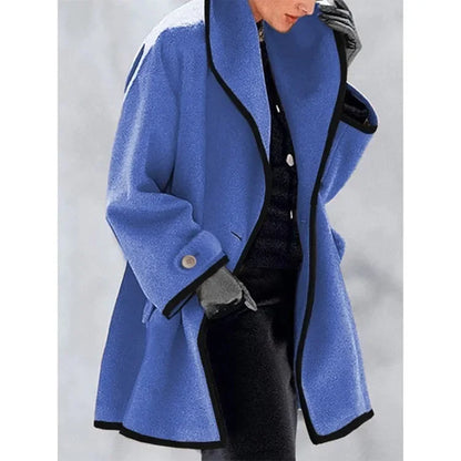 Snow Gleam Cotton Wool Trench Coat
