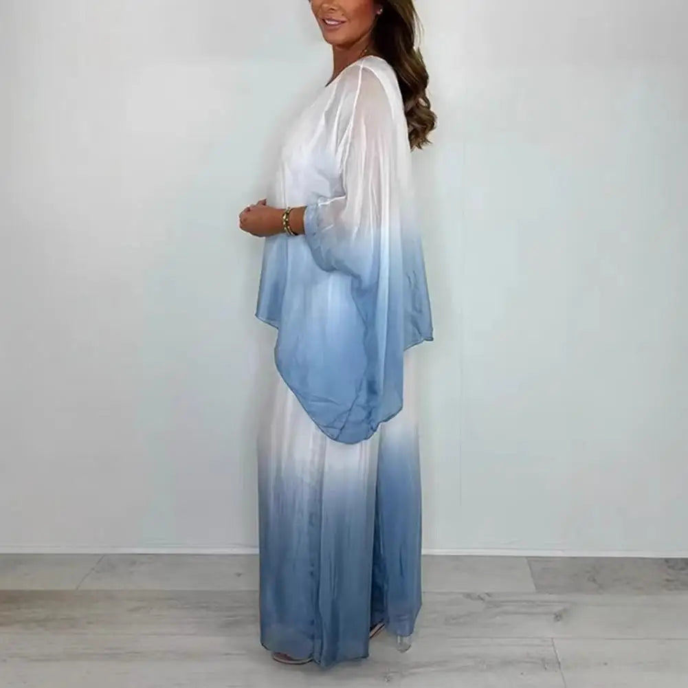 Chiffon Gradient Two-Piece Set