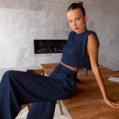 Chic Harmony Wide-Leg Pant Set